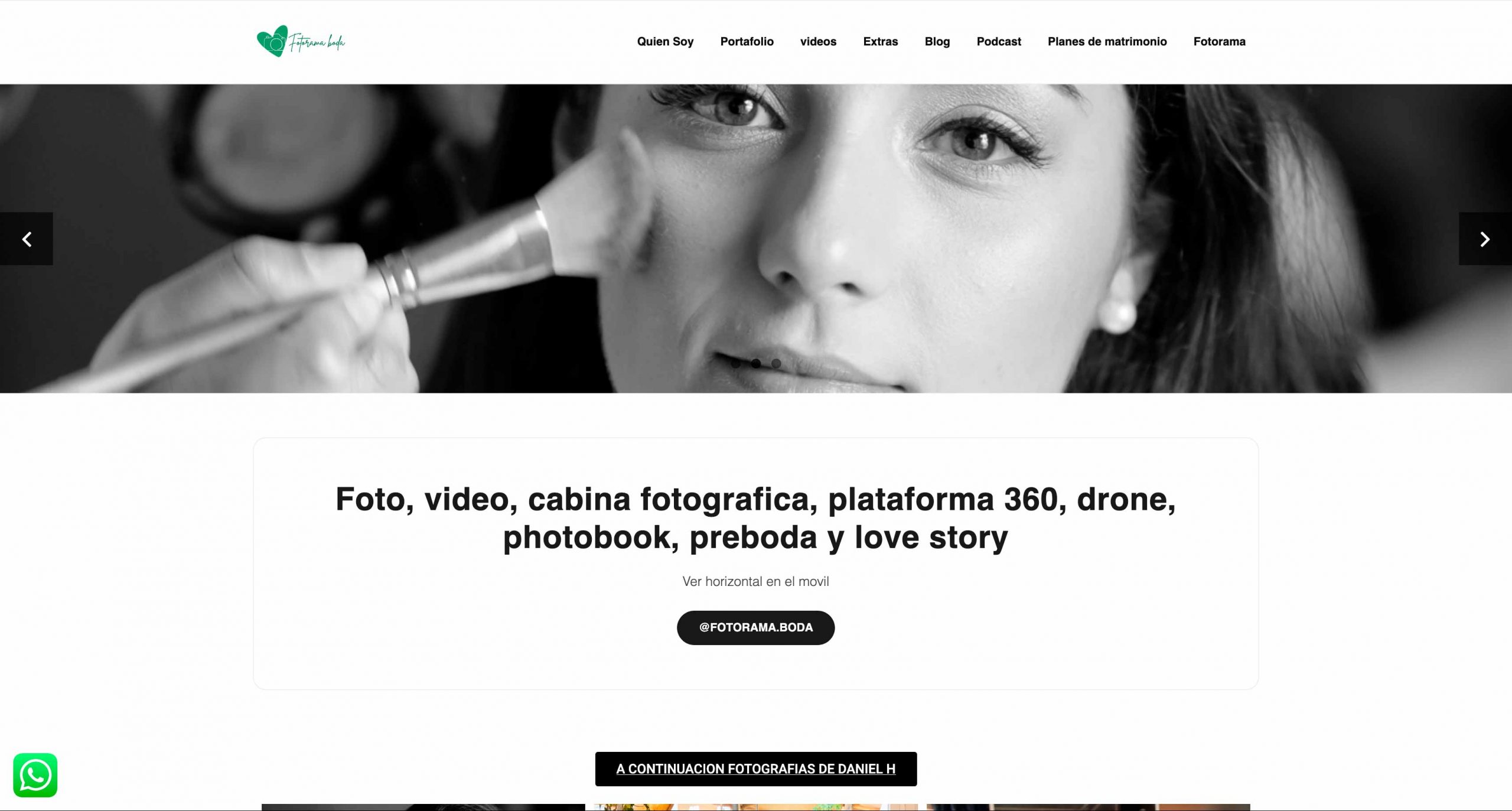 Fotógrafo para matrinonios