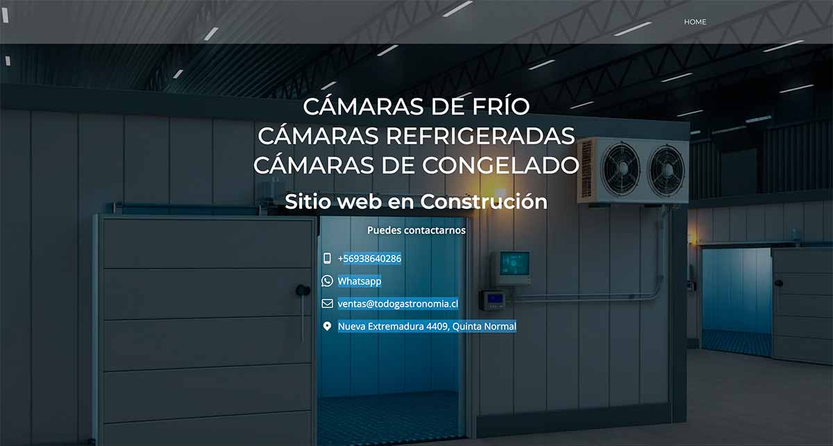 Fabricación de cámaras refrigeradas